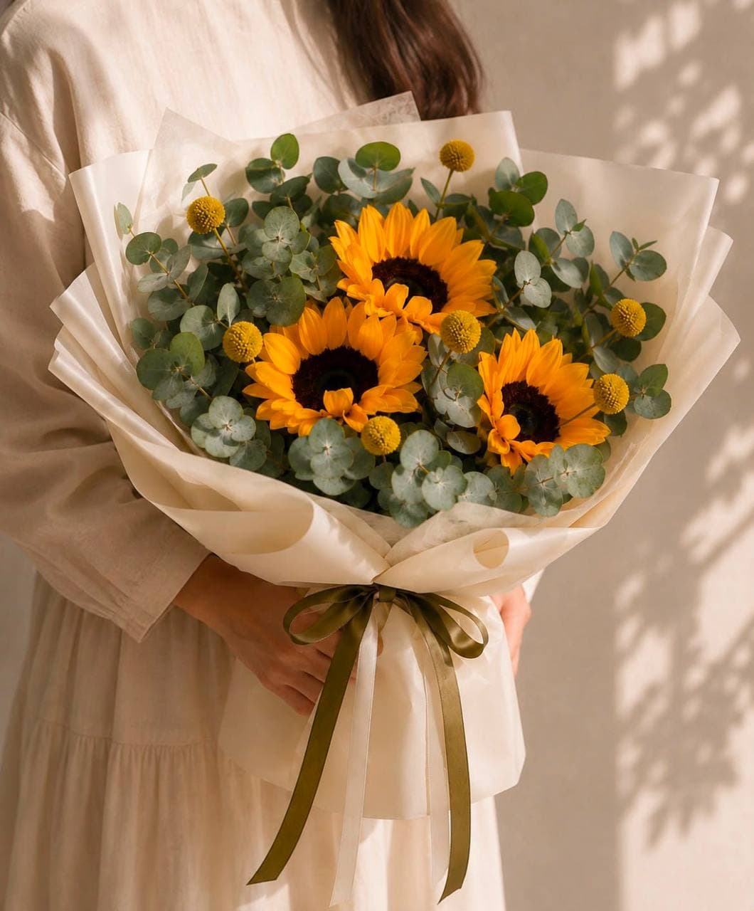Gouden Zonnebloem Boeket