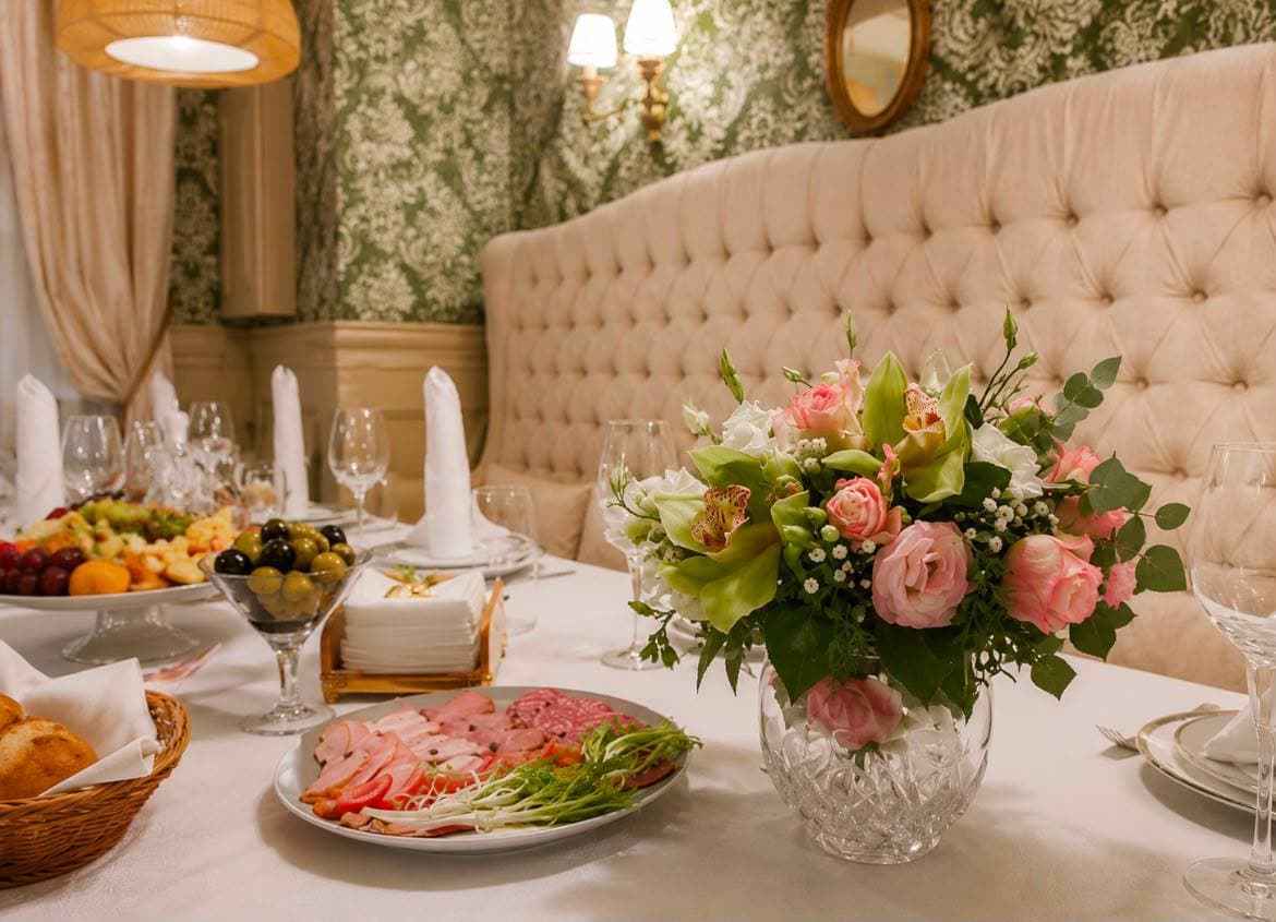 Dinertafel Bloemen